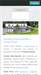 Mobile Screenshot of chata-spartak.cz